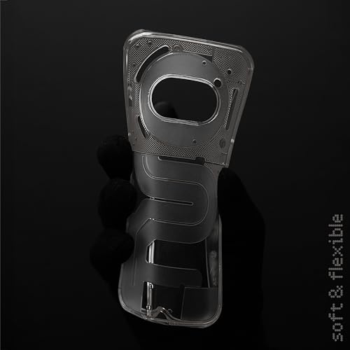 Mr. Case Soft Transparent Hybrid Slim Fit Frosted Matte Silicone TPU Back Cover for Nothing Phone 2A -Transparent Gray