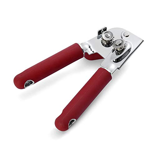 Image of KitchenAid Classic Multifunction Can Opener and Bottle Opener Easy to Use, Razor Sharp Stainless Steel Cutting Wheel, Soft Ergonomic Handles, Soft Red (Pack of 12)