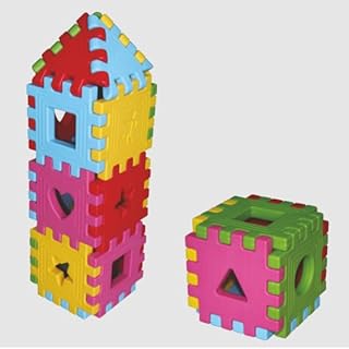 مكعبات بازل تعليمية للأطفال بعمر 3 سنوات فما فوق من كينج كيدز، 24 قطعة، متعددة الألوان