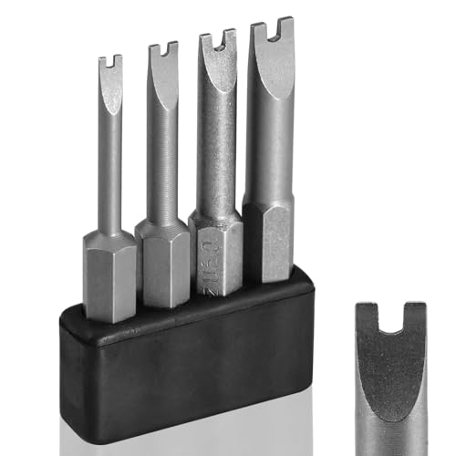 Image of 4 PCS Spanner Bit Set 2'' Security Screwdriver Bit Sizes:SP3 SP4 SP5 SP6 for Impact Power Tools