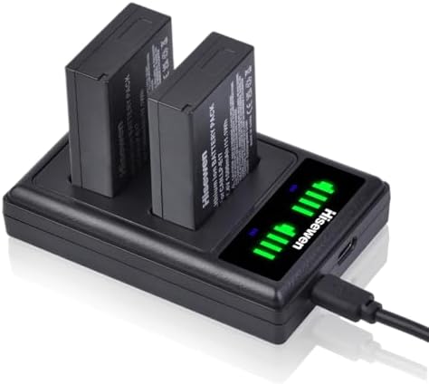 Batterie LP-E12 Hisewen Per Canon - Con Caricatore Doppio USB Per Fotocamere EOS M - Foto 3