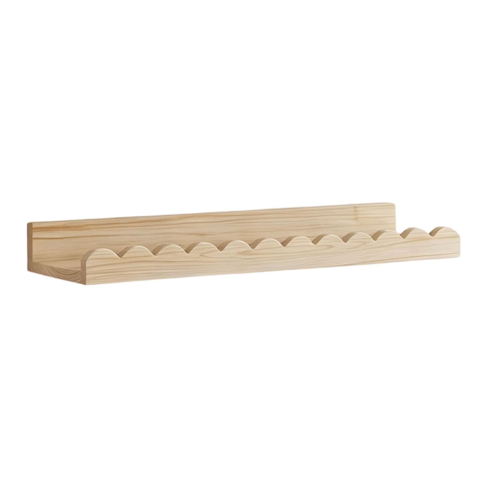 Mensola da parete curva in legno per la stanza dei bambini, per organizzare libri e oggetti con bordi arrotondati, sicura mensola per bambini