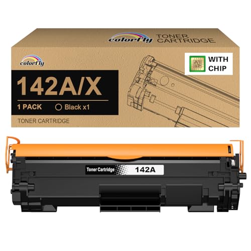 Tóner de 142 A [con Chip] Compatible con HP 142A W1420A 142X W1420X para HP LaserJet MFP M140w Toner M110w M110 MFP M140 MFP M139w M139 (1 Negro) ⭐