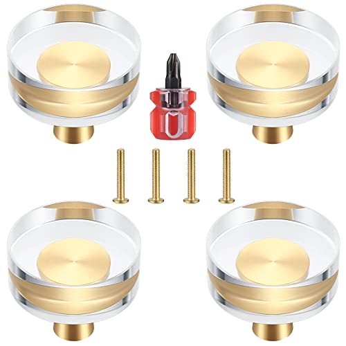 Qiwuhai 4 Pomelli per Armadi in Vetro Cristallo