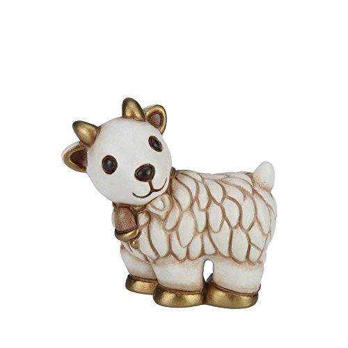 THUN - Statuina Presepe Capra - Decorazioni Natale Casa - Linea Presepe Classico - Ceramica - 5,5 h cm