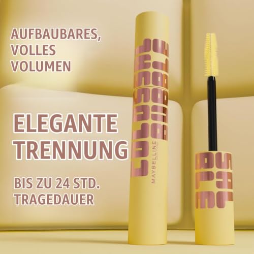 Maybelline New York Colossal Bubble Mascara, Aufbaubare Wimperntusche, Mit spiralförmiger Borsten-Bürste für maximales Volumen ohne zu… – Ansicht 4