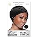 Black Satin Wrap Cap