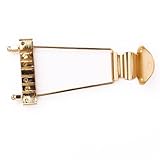 gibson trapeze tailpiece gold El paquete incluye: Alnicov 6 String Saitenhalter Tailpiece Für Gitarre Gold