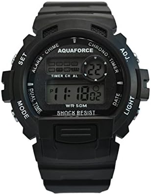 Aqua Force 22-001 45mm Multi Function Digital Quartz Watch, Black