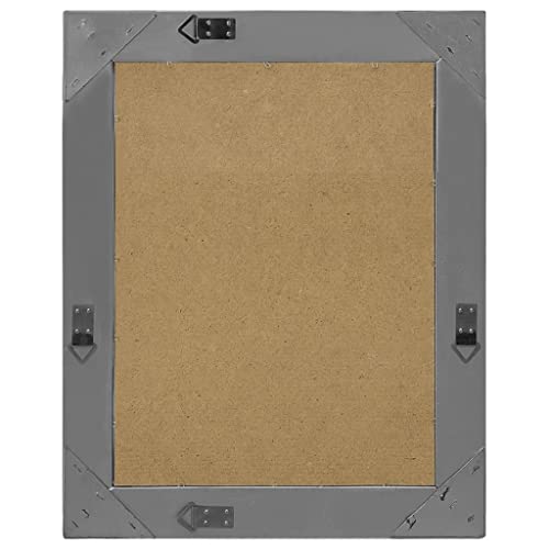 Miroir baroque rectangulaire bois noir 50x60 cm miroir mural salon - 3