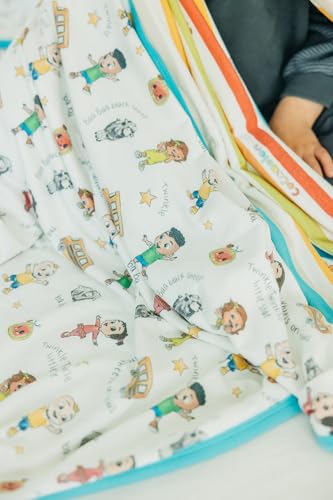 Image of Copper Pearl Jumbo 3-Layer Baby Blanket: Soft Baby Quilts for Boys and Girls | Breathable, Cozy, Toddler Blanket | Baby Quilt for Newborns | 60x72 Premium Material | CoComelon Friends