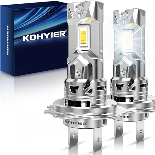 Image of H7 Bulb, 800% Brighter 40000LM 6000K Xenon White H7 Bulb, No Adapter Required 1:1 Mini Size Plug and Play, Pack of 2