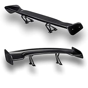 GT Wing – Universal Fit 3DI JDM Carbon Fiber Rear Trunk Deck Spoiler with Accessories Kit (57.08”Length / 10” Height)