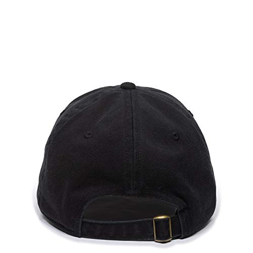 Outdoor Cap Mountain Embroidered Dad Hat, Adjustable Soft Cotton Polo Style Unstructured Baseball Cap for Men & Women, One Size, Black