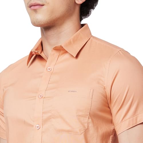 Image of Spykar Men's Regular Fit N /A Full Sleeve Solid Casual Shirts