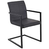 STABIL: robustes & schweres Metall-Gestell, haltbare Verschraubung, belastbar bis 120 kg, perfekt für Esszimmer, Küche, Wohnzimmer, Gewerbe, Konferenzraum, Wartezimmer, Büro, Home-Office & als einladender Gästestuhl