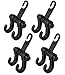 4 Pack Car Seat Headrest Hooks By Oetoe, Strong And Durable Backseat Headrest Hanger Storage For Handbags, Purses, Coats, and Grocery Bags, Universal Vehicle Car Seat Back Headrest Bottle Holder
