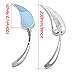 Evomosa Motorcycle 10mm/8mm Chrome Mirrors Universal Side Rear View Mirror for Harley BMW Honda Yamaha