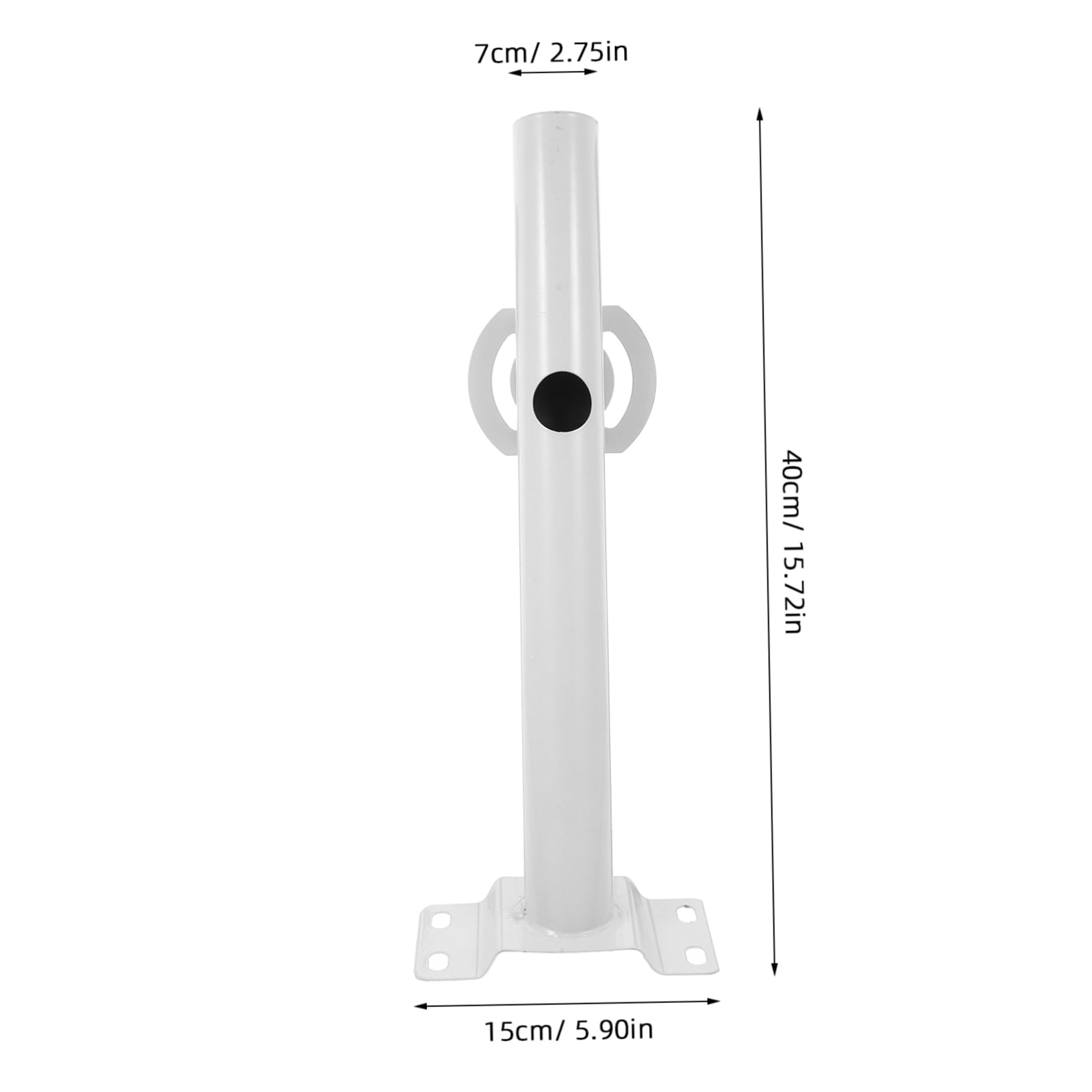 IWOWHERO 1 Set Durable Solar Street Light Pole Bracket with Easy Installation Compatible with Various Outdoor Lighting Fixtures for Parking Lots and Gardens