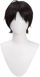 Eren Yeager Cosplay Wig Costume Party Role Play Halloween Christmas Hair +Wigs Cap