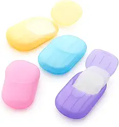 Sabonete em Folhas Portátil – Higiene Prática e Sem Desperdício | Ideal para Viagem, Academia e Camping | Limpeza Rápida e Compacta