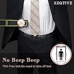 XZQTIVE TSA Belt For Men Metal Free Dress Belts Hypoallergenic Leather Belt With Black Buckle Nickle Free - Image 4
