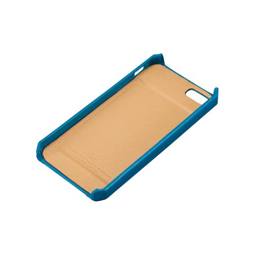 Jisoncase Quilted Genuine Leather Wallet Case For Iphone 5, Js-Ip5-001D-Blue #TOP5