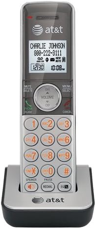 AT&T CL80101 Accessory Cordless Handset, Silver | Requires an AT&T CL81101, CL81201, CL81301, CL82101, CL82201, CL82251, CL82301, CL82401, CL82451, CL82501, or CL82601 Expandable Phone System to Operate