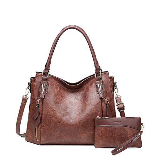 Image of Women Tote Bag Handbags PU Leather Fashion Hobo Shoulder Bags with Adjustable Shoulder Strap