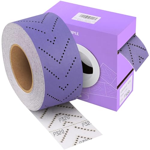 Papier abrasif céramique 320 rouleau multi-trous pour rénover meubles et carrosseries