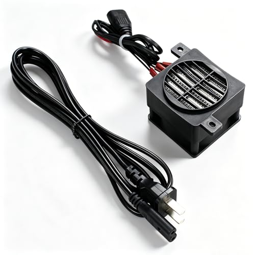 PTC Fan Heater with Power Cord 600W 110V Electric Ceramic...