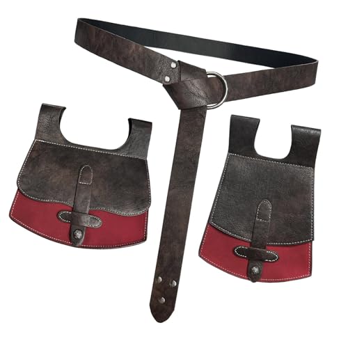 Ceinture LARP Gear en cuir PU pour costume de jeu de rôle et festivals médiévaux