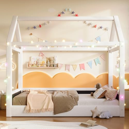 Easexcy su elegante funda de lino y sus líneas limpias, diván acolchado (90 x 200 cm), color beige