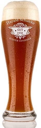 Personalisiertes Bierglas 0,5L Mit Gravur - Pils- & Weizenglas Für Männer Als Geschenk