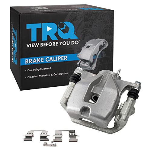 Image of TRQ Rear Left Brake Caliper w /Bracket Drivers Side | For 2008-2013 Toyota Highlander