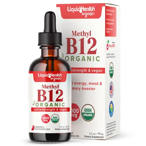 LIQUIDHEALTH USDA Organic Methyl Vitamin B12 Drops