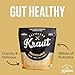 Cleveland Kitchen Roasted Garlic Kraut - Fresh & Crunchy Sauerkraut, Lightly Fermented Vegetables Seasoned with Roasted Garlic, Live & Natural Probiotics, 16 oz