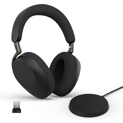 Jabra Evolve3 85 Auriculares Over-Ear Bluetooth Inalámbricos con Micrófono y Base Carga para Trabajo, USB-A, IA Llamadas, ANC Adaptativa, 25h Batería, para Apps de Reunión, Negro | Ya disponible en tu tienda friki favorita! En mundofriki.es!