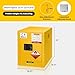 WETOXL 12 Gallon Flammable Cabinet 23H x 18W x 18.2D, Hazardous Storage cabinets, Galvanized Steel Safety Storage Cabinet, Adjustable Shelf Fireproof Cabinet, for Commercial Industrial and Home Use