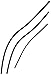 Genuine OEM Honda 2008-2010 Odyssey Rubber Wiper Insert Set Front and Rear