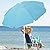 JEAREY 7.5 FT Beach Umbrella UV 50+ Outdoor Portable Sunshade Umbrella with Sand Anchor, Push Button Tilt and Carry Bag for Patio Outdoor Garden Beach Teal