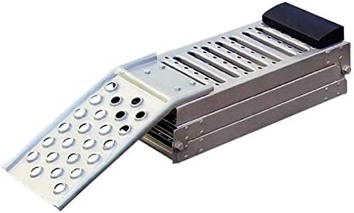 507054 2 x Multi-Function Folding Ramps Motorbike ATV Lawnmowers Loading 500kg Per Pair for Lifting 1.6 Ton Per Pair