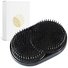 Wazakura Black Sun and Moon Ikebana Kenzan, Made in Japan, Pin Frog Japanese Flower Holder for Floral Arrangement - 3-3/4"x2-1/4