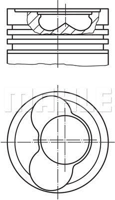 MAHLE 0306501 Engine Piston