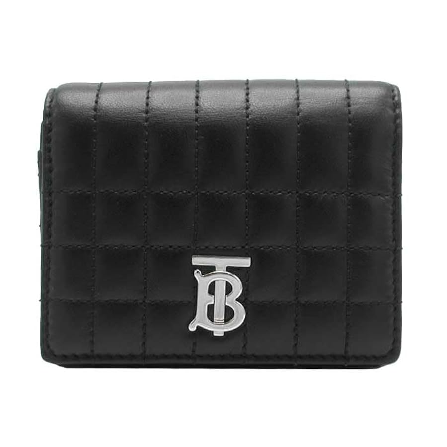 バーバリー　美品　ブラックレザー　三折コンパクトウオレット　ガマ口ケース Amazon | [BURBERRY] [バーバリー] 財布 三つ折り財布(小銭入れ