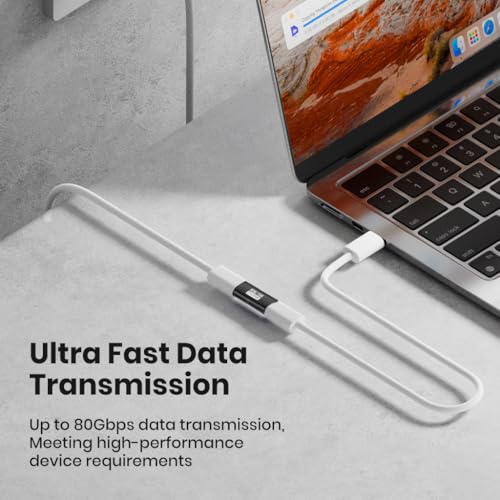Image of ZORBES 2Pcs PD 240W USB C Female to Female Adapter, 80Gbps Data Sync Type C Connector with 16K@60Hz Video Output USB C Coupler Bidirectional Converter for iPhone 17 /16 /15, Thunderbolt 5 /4, MacBook