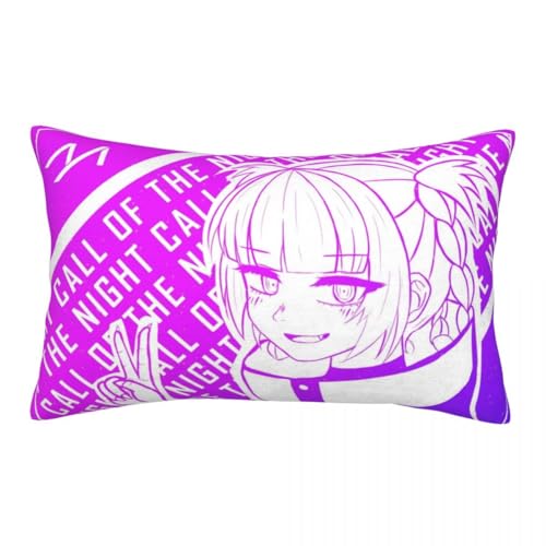 Image of Zhongkaihua Nanakusa Nazuna Anime Rectangular Pillow Case - 60x40cm Sofa & Bed Cushion Cover (Inner Pillow Not Included) Anime Plush Furry Soft Printed Home Decor