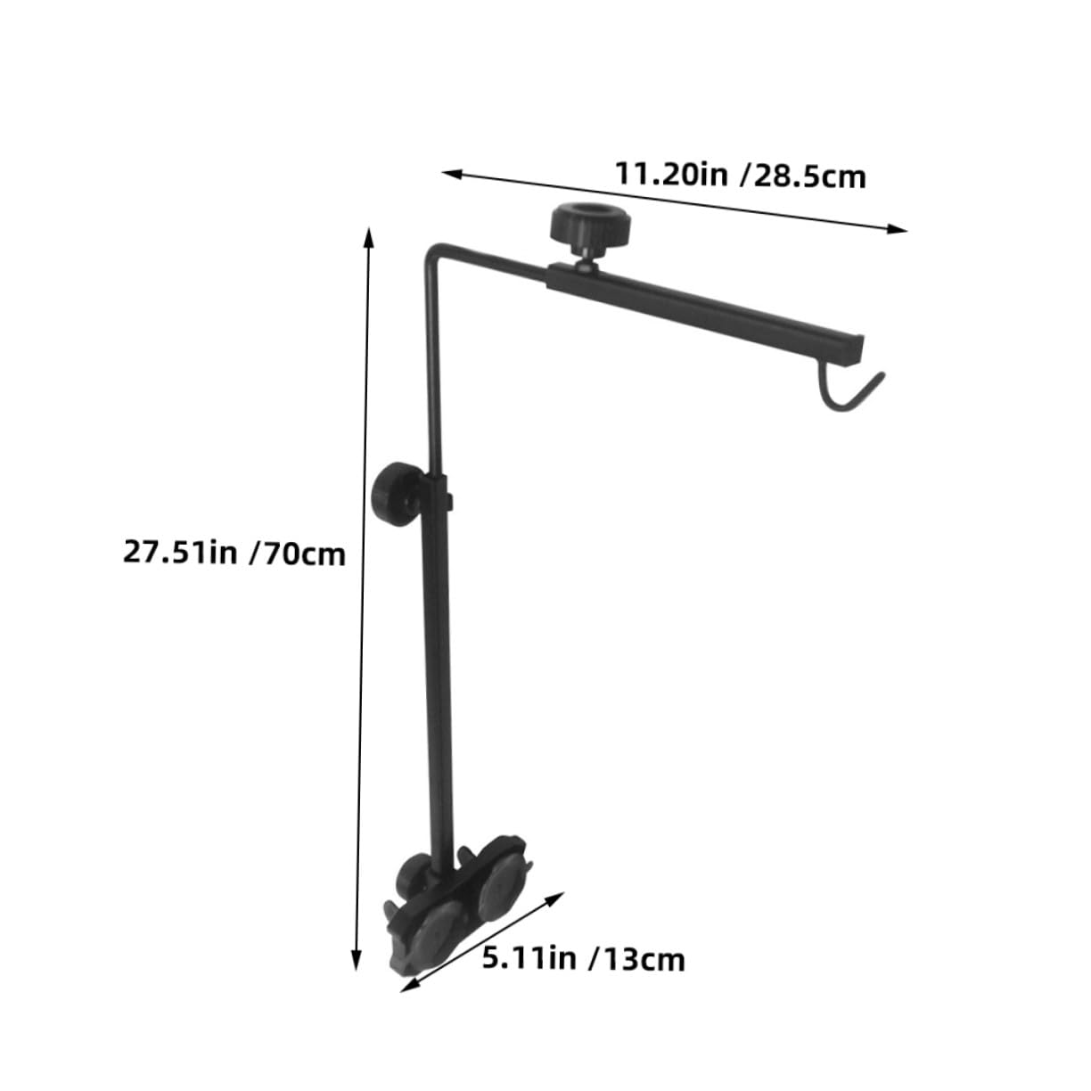 GANAZONO Supporto Regolabile per Lampada Riscaldante Rettili e Tartarughe Staffa Multifunzione per Terrari e Acquari Design Elegante Compatibile con Vari Stili di Habitat