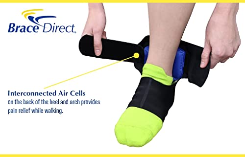 Brace Direct Air Foot Wrap (Small) + Posterior Night Splint (Small)- For Plantar Fasciitis, Achilles Tendinitis, Heel Pain And Drop Foot​ For Right Or Left Foot, Men Or Women #TOP3