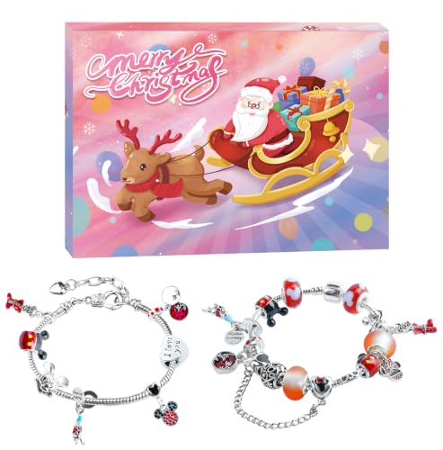 Adventskalender 2026 Mädchen Kinder Schmuck Charms Armbänder